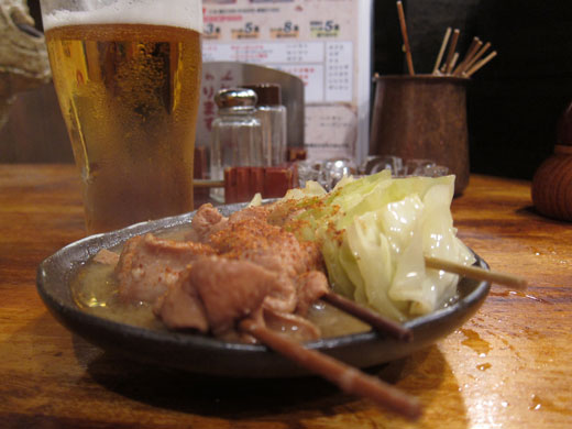 「銀座ささもと」煮込みキャベツ串