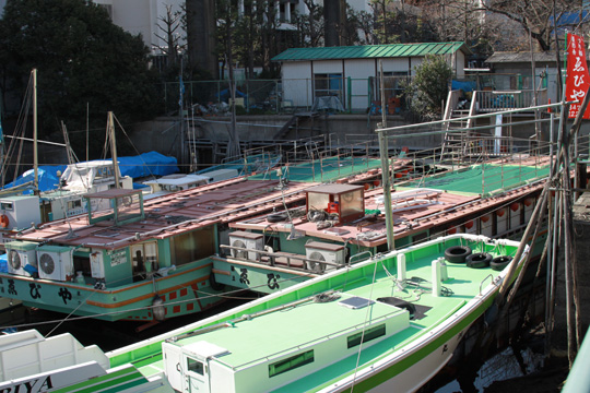 芝浜への運河跡