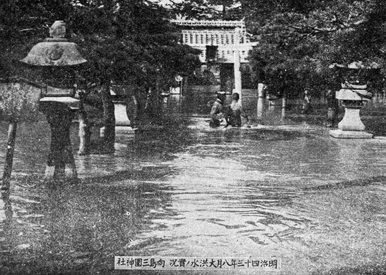 関東大水害時の三囲神社