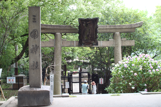 旧墨堤からの三囲神社