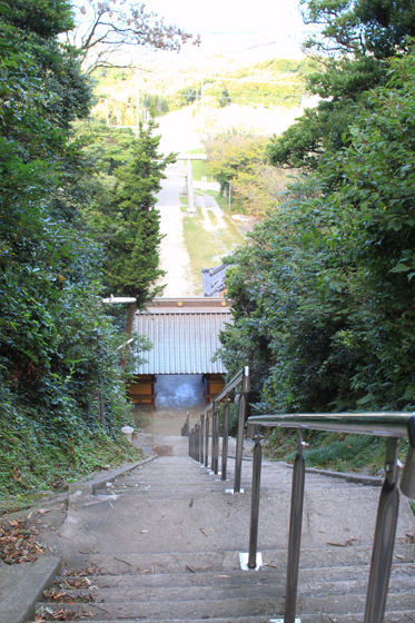 洲崎神社の厄祓坂（途中から）